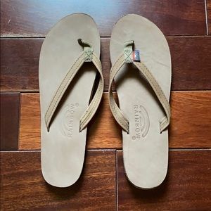 NWOT Rainbow Flip Flops